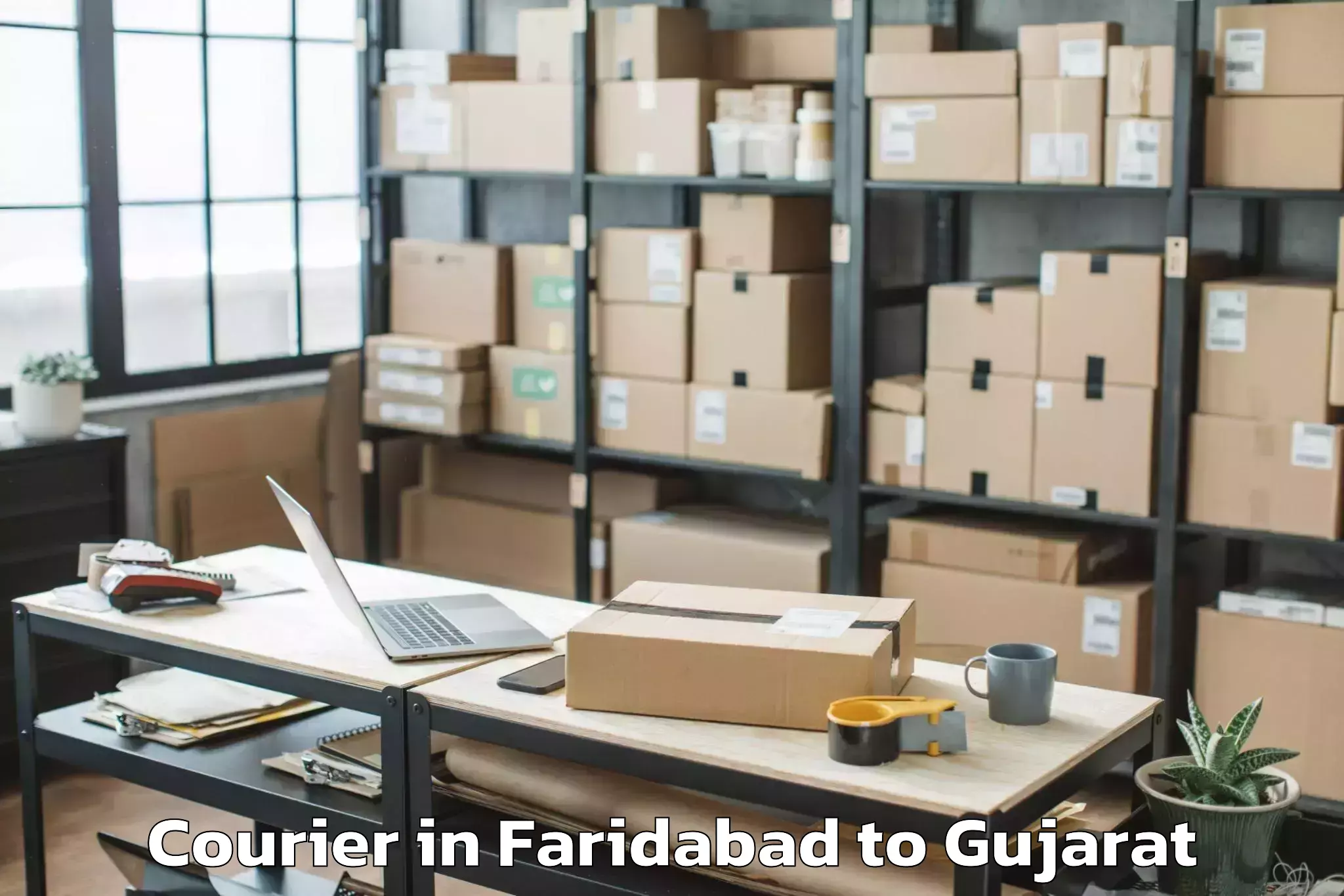 Get Faridabad to Sankheda Courier